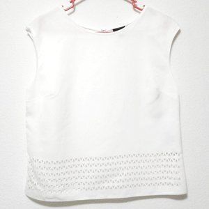 Worthington laser cut geometric sleeveless